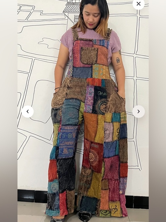 Kathmandu Imports Pants - NWOT Kathmandu Boho Patchwork Wide Leg Jumpsuit - Multicolor OS